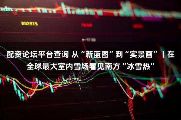 配资论坛平台查询 从“新蓝图”到“实景画”丨在全球最大室内雪场看见南方“冰雪热”